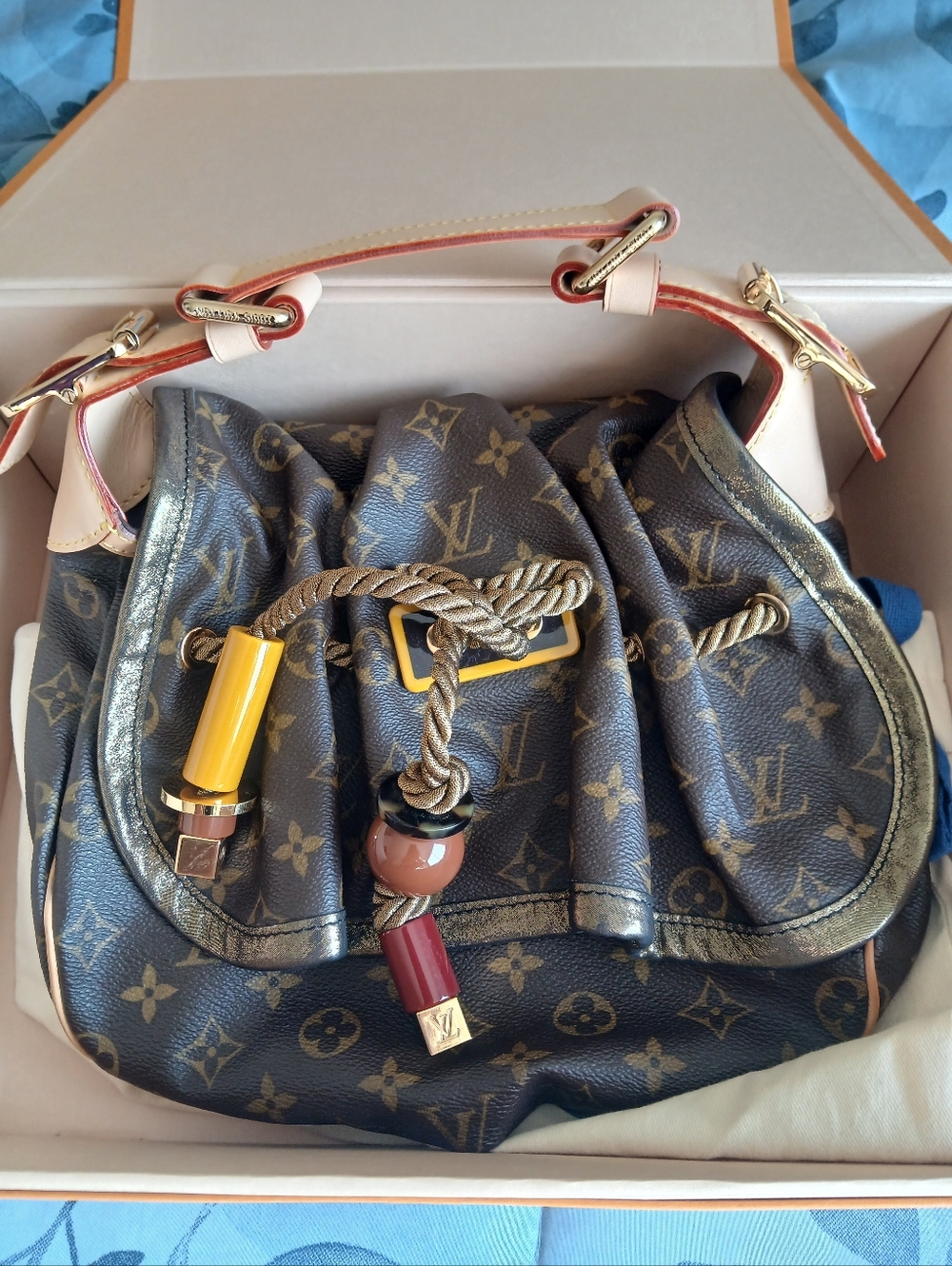 Louis Vuitton Kalahari Monogram Drawstring Shoulder Bag
